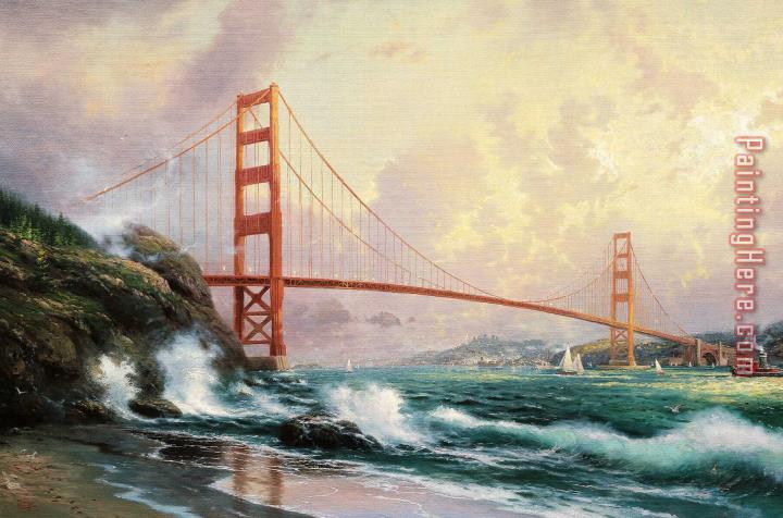 Thomas Kinkade Golden Gate Bridge, San Francisco